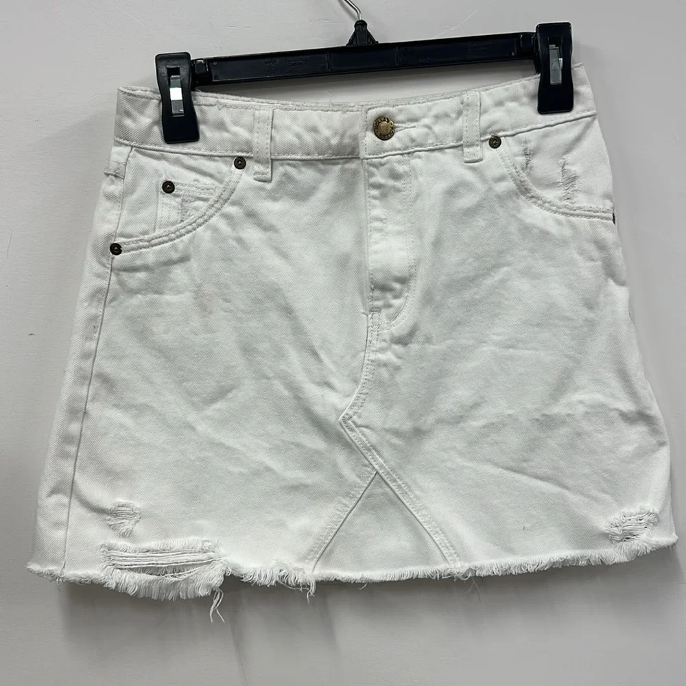 Rolla’s Claudia White Denim Skirt sz 25 - Picture 2 of 9
